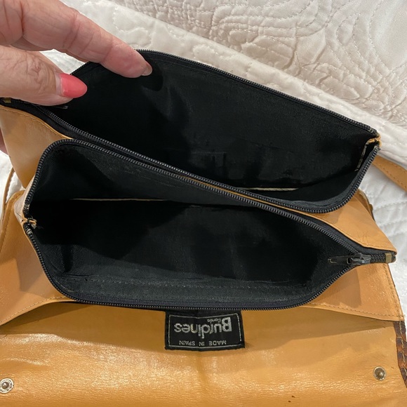 Purse vintage clutch real leather with removable shoulder straps- Burdines brand - Picture 4 of 6